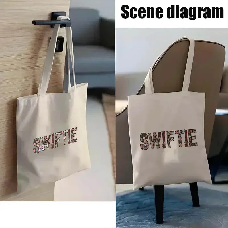 Spanish Women Shoulder Bag Graphic Harajuku Shopper Bags Large Capacity Canvas Tote Handbag No Zipper Eco Casual Girl Handbags