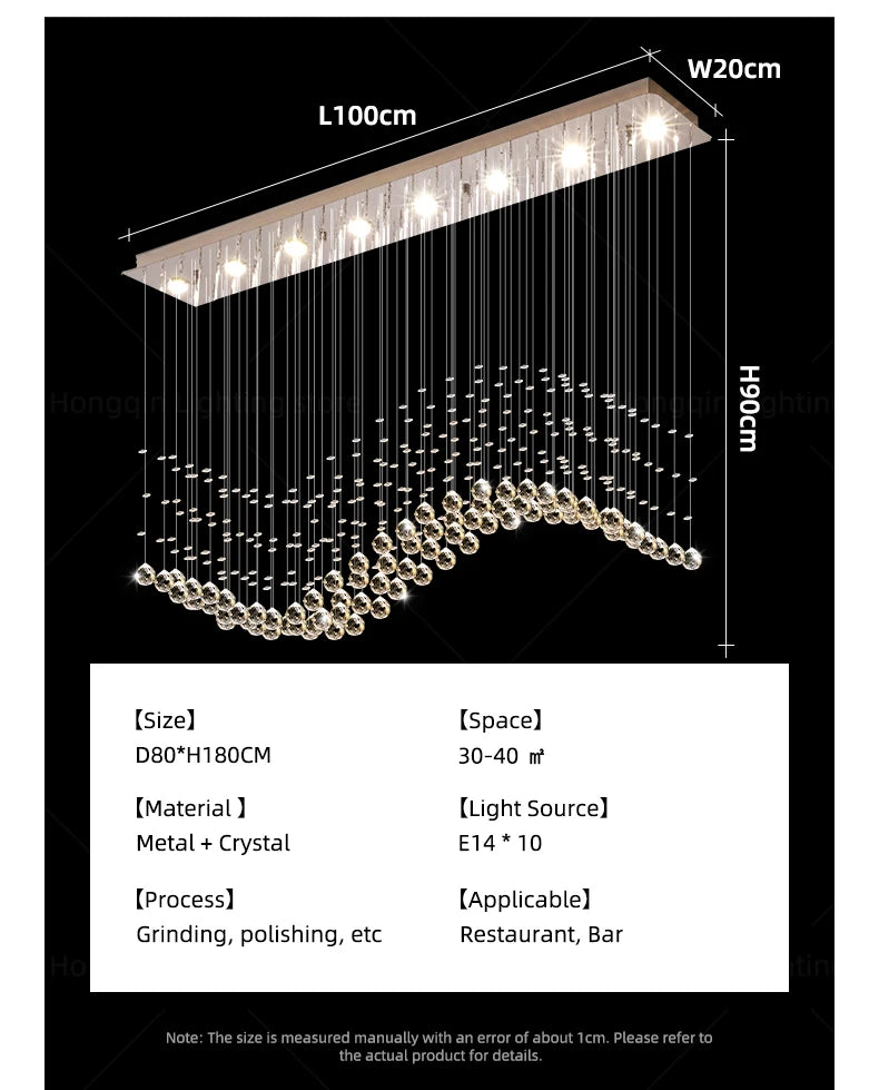 Modern Pendant Ceiling Lamps Suspension Lighting Living Room Pendant Lamp for Kitchen Over the Table Crystal Chandelier Pendants