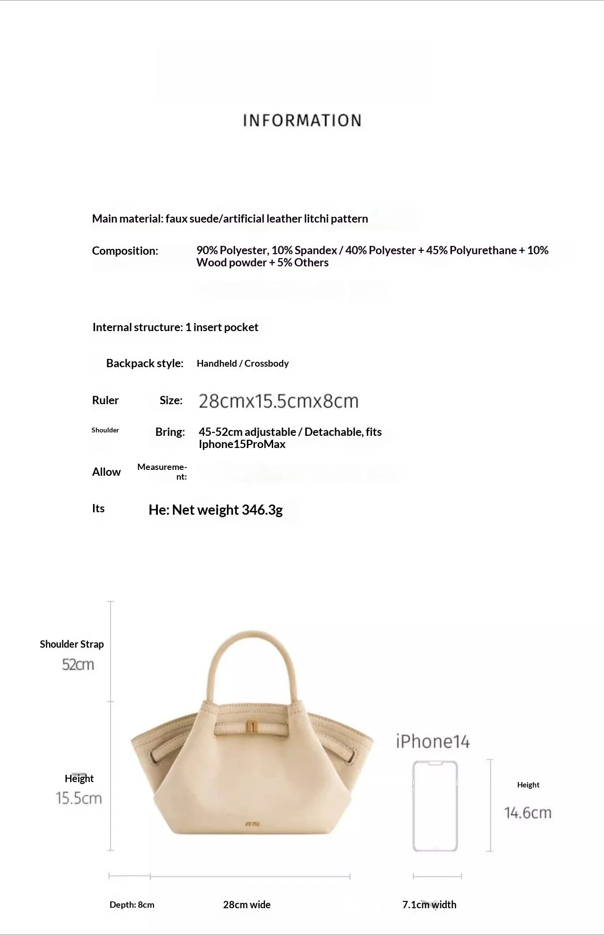 JW PEI Dumpling Bag, New Style, Genuine Leather, Small Size, Women's Shoulder Bag, Handbag, Crossbody Bag