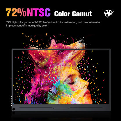4K Gaming Monitor 15.6 inch Portable Monitor 3840x2160 60Hz Extended Screen Display for Xbox PS 4 5 Switch Office Work Phone