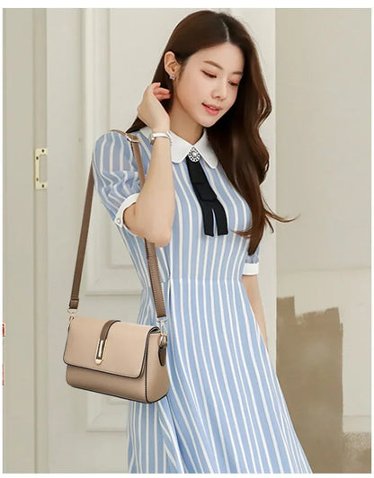 Fashion Crossbody Bag PU Leather Messenger Bag Versatile Sling Shoulder Women's Bag Small Handbags Sac A Main Femme Bolsas