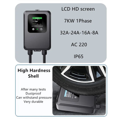 EV Charging Station 5M 7KW 32A With 6ma DC RCD Function  EV Charging Station 5M Car Home  EV Charging Station