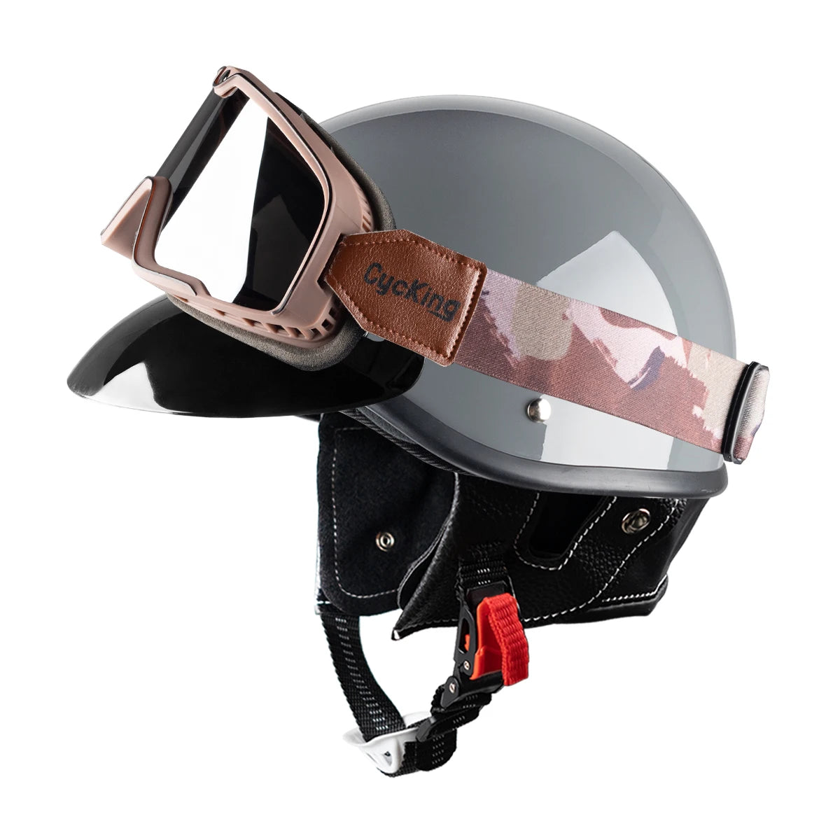 Cycking Motorcycle Helmet Four Seasons Riding Half Helmet Men Women Scooter Cute Retro