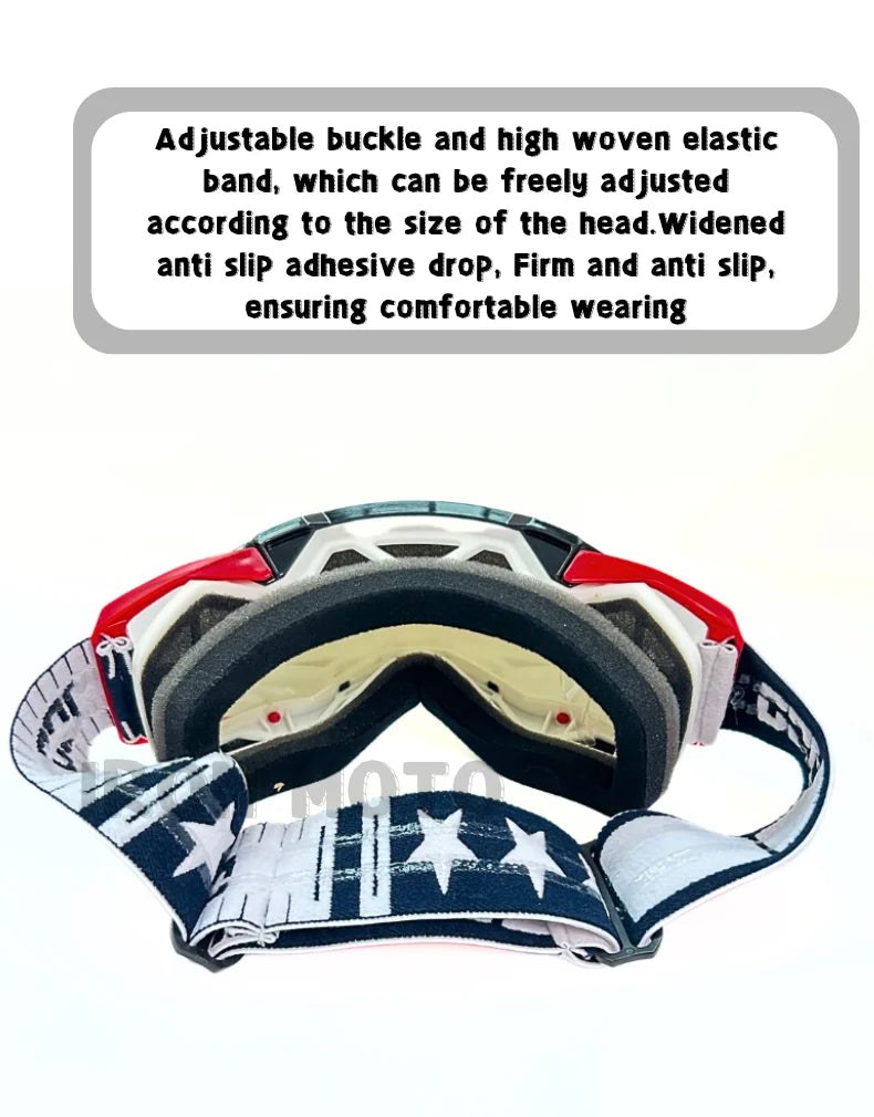 Motocross Glasses Windproof Motorcycle Sunglasses Dustproof MX Dirt Bike Goggle Transparent Lenses Motorcycle Rally Accessories