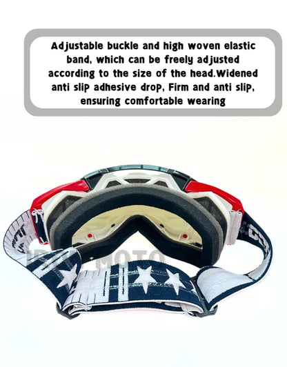 Motocross Glasses Windproof Motorcycle Sunglasses Dustproof MX Dirt Bike Goggle Transparent Lenses Motorcycle Rally Accessories