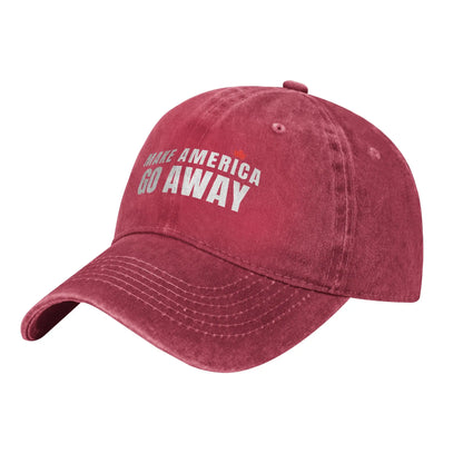 MAGA Make America Go Away  Men Women Baseball Caps Greenland Distressed Denim Caps Hat Classic Outdoor Summer Gift Headwear