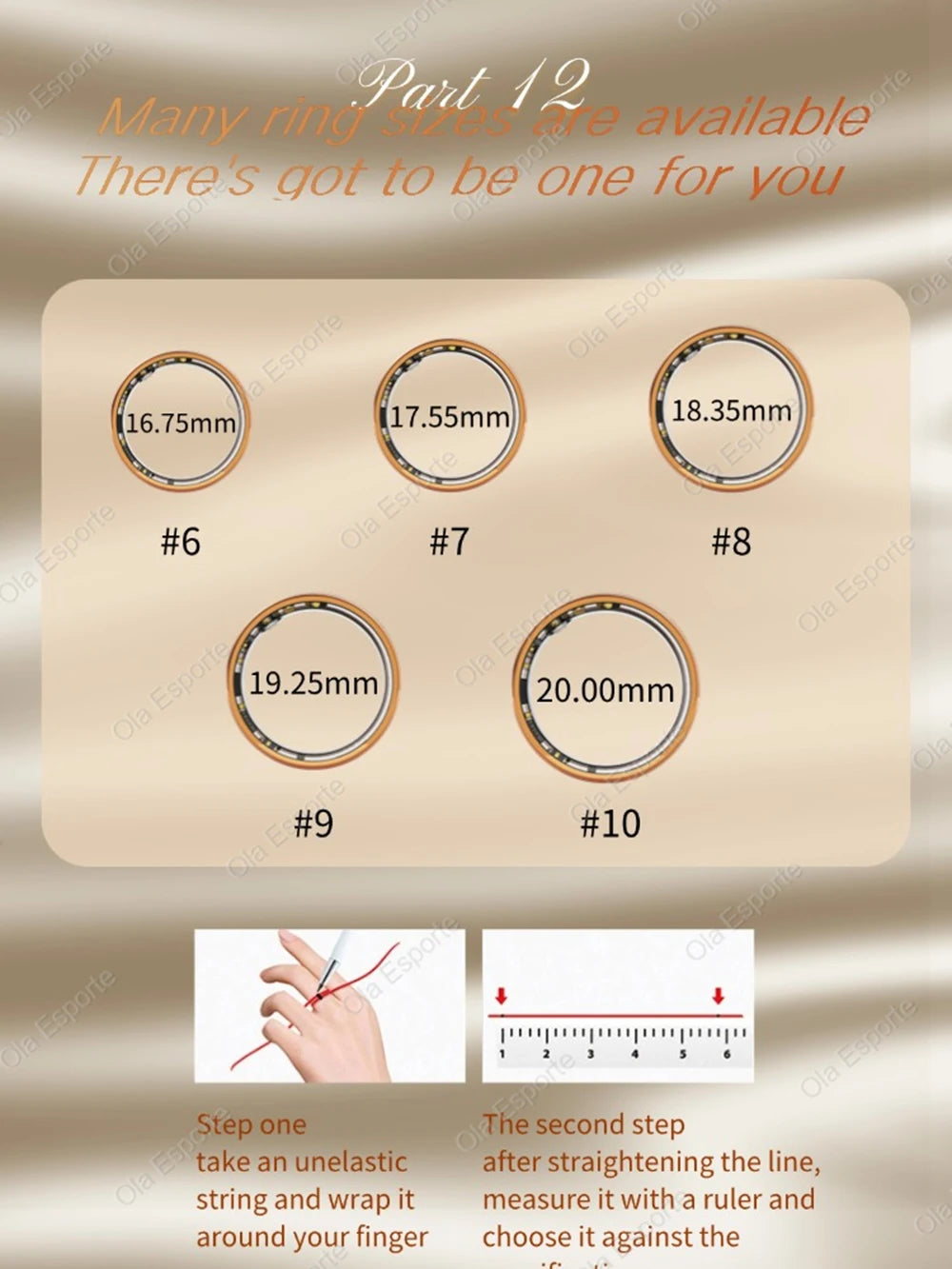 2025 New Women Gold Smart Ring Health HRV Monitor Heart Rate Sleep Monitor 10ATM Deep Waterproof Remote control Smart Ring Gifts