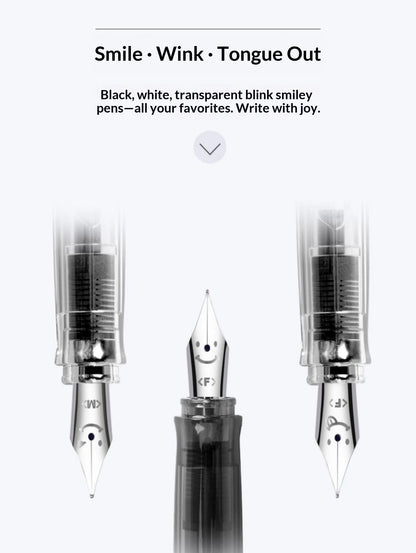 PILOT Kakuno Transparent Demo Student Fountain Pen,FKA-1SR Best for Practice,Calligraphy Available in EF/F/M Nibs Fun&Functional
