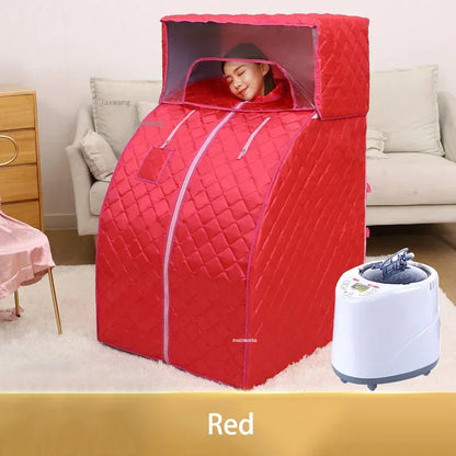 Home Far Infrared Single Sauna Rooms Washable Sweat Steaming Bucket Steam Shower Household Body Spa Sauna Bag Fumigation Machine