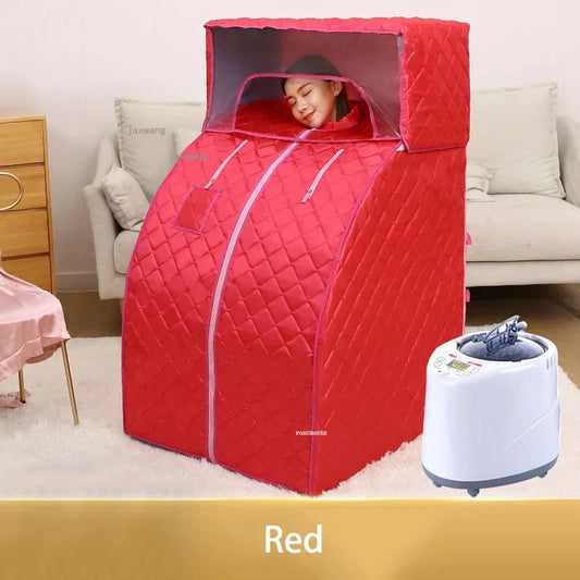 Home Far Infrared Single Sauna Rooms Washable Sweat Steaming Bucket Steam Shower Household Body Spa Sauna Bag Fumigation Machine