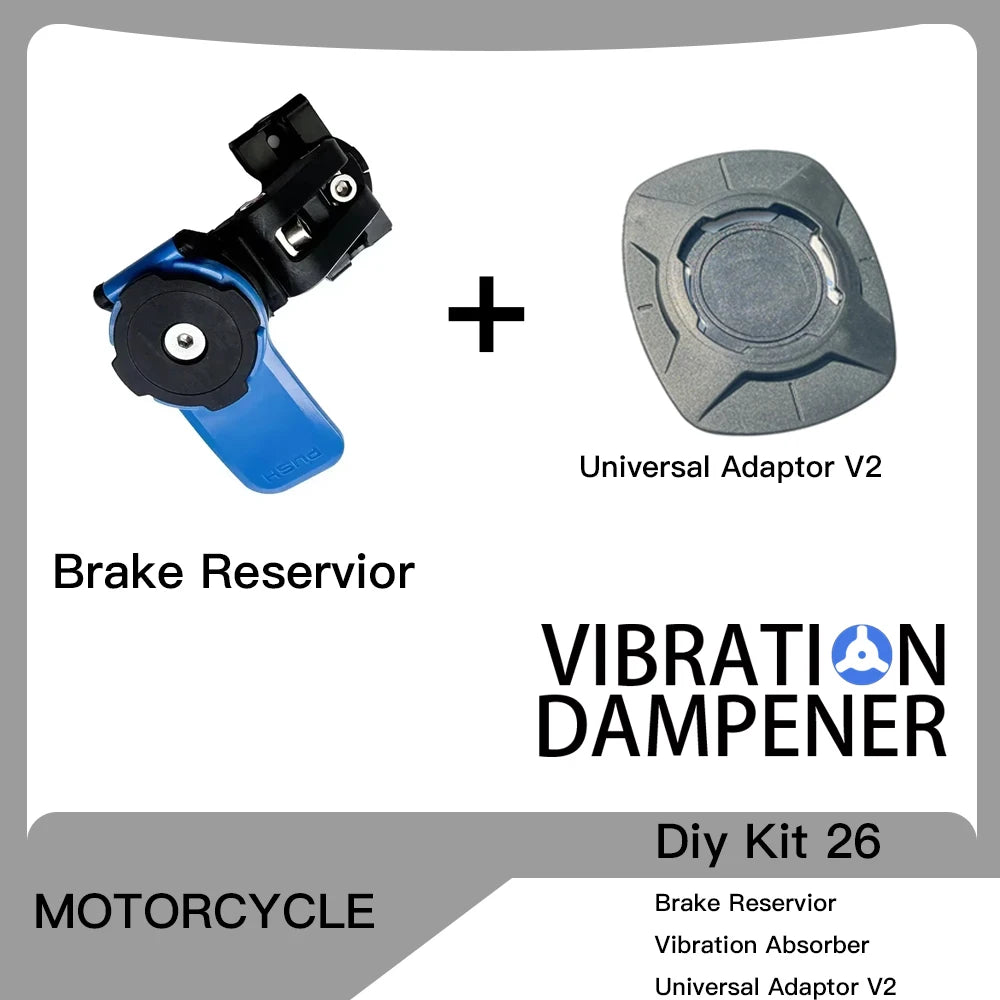 Motorcycle Handlebar Stem Fork Mount Holder Phone Mount Vibration Dampener MAG Universal Adaptors Wireless Charger Mirror Brake