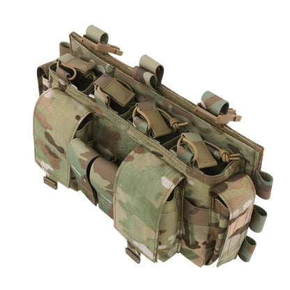 KRYDEX SCARAB Plate Carrier Tactical Heavy Duty Modular MOLLE Vest With 556 Magazine Pouch Placard For Outdoor Hunting