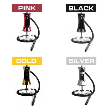 EHUKA Electric Hookah Set Portable Multifunctional Shisha Stainless Acrylic Hookah High Quality Shisha with LED Display
