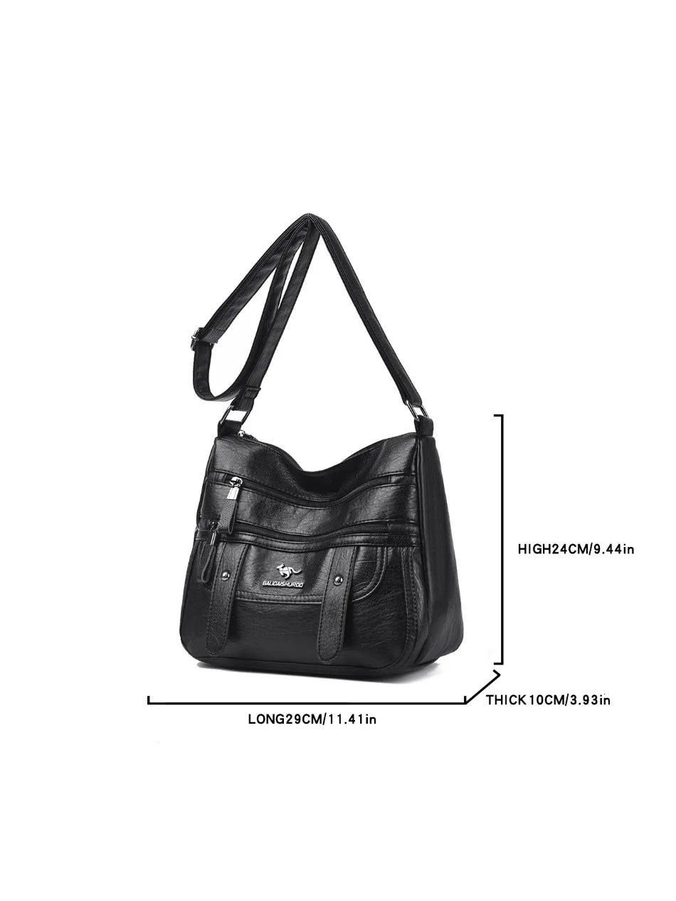 High Quality Pu Leather Messenger Crossbody Bags for Women Luxury Designer Hand Bags Purses Ladies Shoulder Bags Sac A Mian 2025