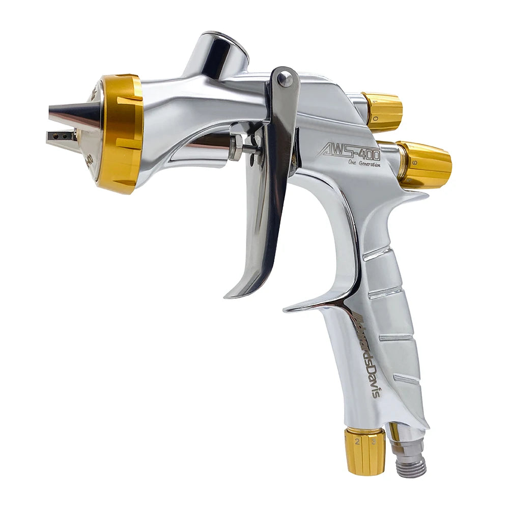 WS400 Pneumatic Spray Gun 1.3/1.4/1.7mm High Atomization Automotive Sheet Metal Paint Spray Gun Furniture Varnish Paint Spraying