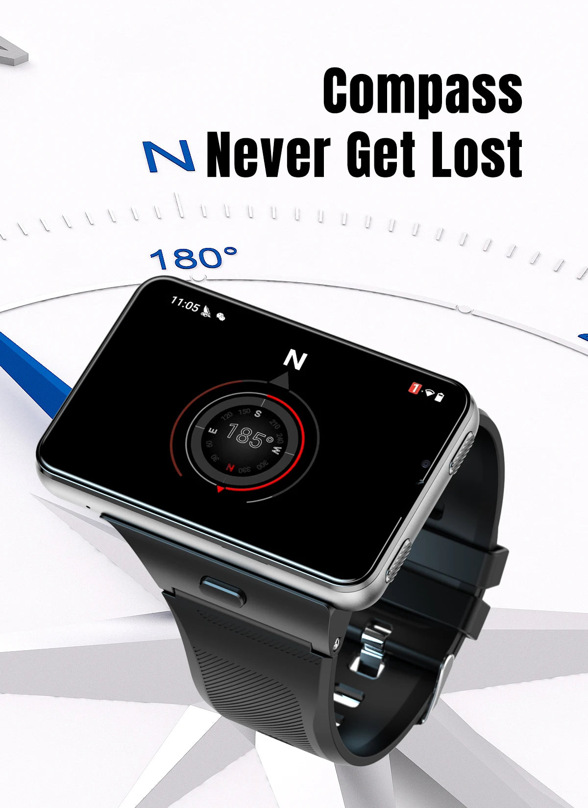 Factory S999 4G Smart Watch Android 11 OS MTK6761 Quad Core 4GB 64GB 2.88" HD Large Screen Smartwatch 2.0MP+8.0MP Dual Camera