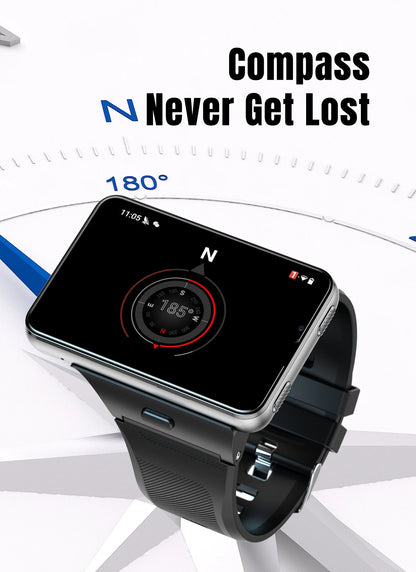 Factory S999 4G Smart Watch Android 11 OS MTK6761 Quad Core 4GB 64GB 2.88" HD Large Screen Smartwatch 2.0MP+8.0MP Dual Camera