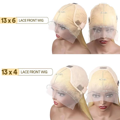 Blond 613 Human Hair Wig 210 Density 30 40Inch Body wave Human Hair Wig 613 Hd Lace Frontal Wig 13x6 Pre Plucked Brazilian Hair