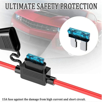 12V Charger Cable 16AWG Ring Terminal SAE to O Ring Connecters Extension Cord Cable Connector for Battery Charger/Maintainer