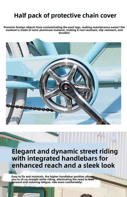 Women's Sweet & Fresh-Style Commuter Bike (For Junior & Senior High School Students · Unisex Adults · Commuter Racing Model)
