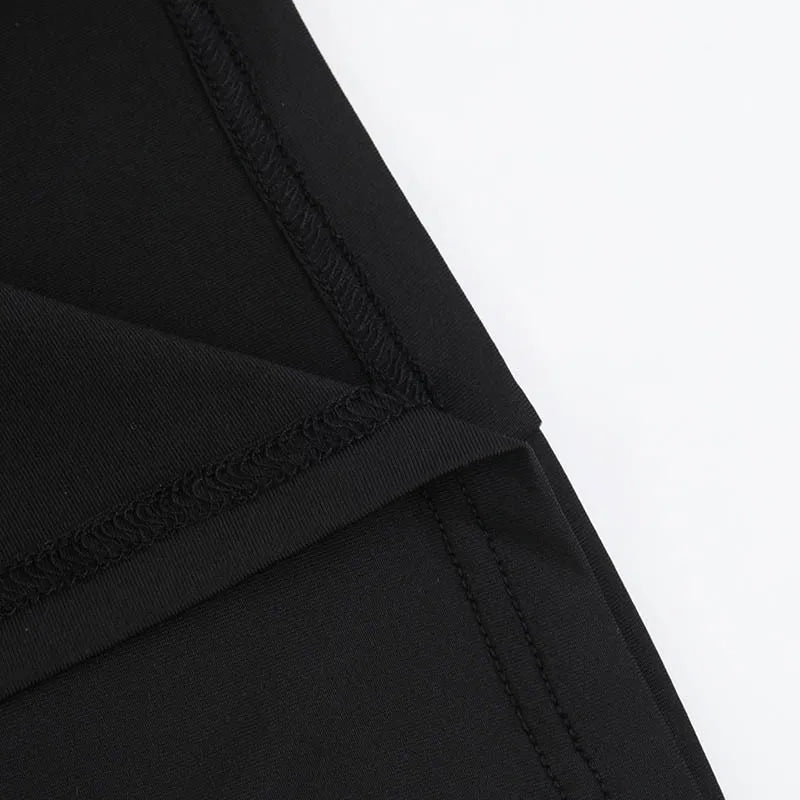 Goth Dark Cospaly Partywear Women Fashion Batwing Sleeve Mini Dress Elegant Slim Pleat Bodycon Dresses Mall Gothic Alt Teachwear
