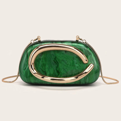 Fashion Women's Handbag Bride Metal Gold Women Luxury Evening Banquet Clutch Bag Shoulder Wedding Purse Party Crossbody Bag