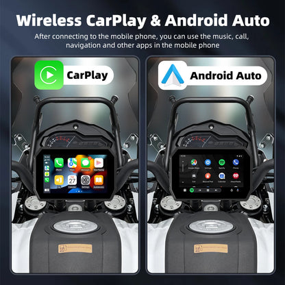 5 inch Wireless CarPlay Moto Android Auto Digital Motorcycle Dashboard GPS Motorcycle Navigation Two Theme Display Screen