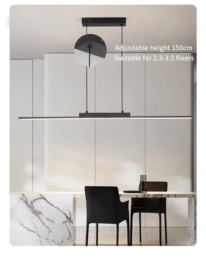 Modern LED Pendant Light 80/100CM For Living Room Kitchen Restaurant Dining Table Bar Indoor Decorative Lighting Hanging Lights
