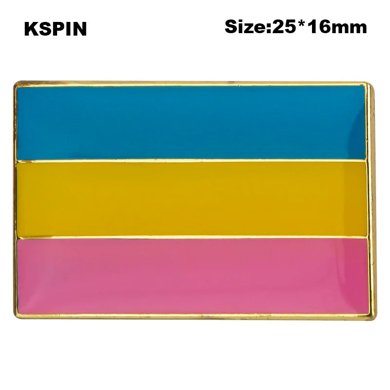 Progress Pride Heart Shaped Lapel Pin Flag badge Brooch Pins Badges