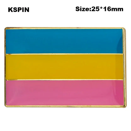 Progress Pride Heart Shaped Lapel Pin Flag badge Brooch Pins Badges