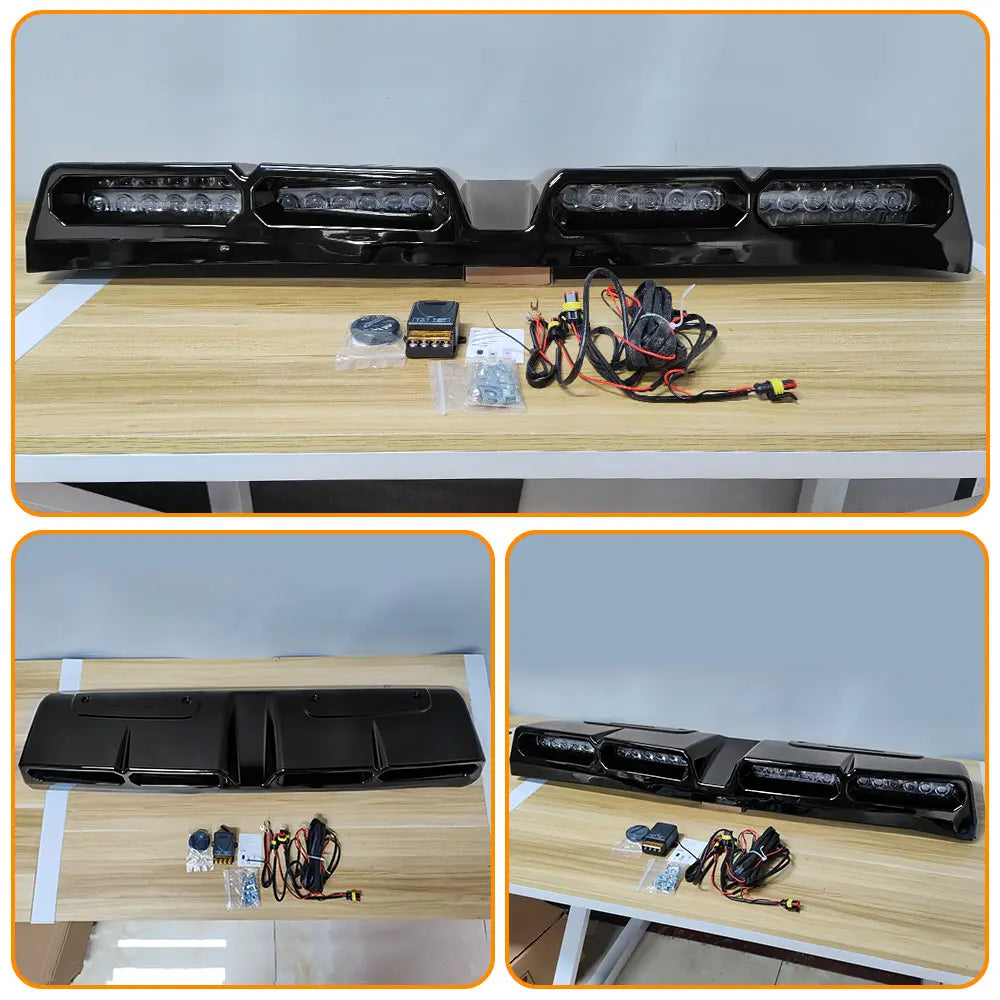 Front Roof Wing Lip Roof top Led Bars Lights For NISSAN Navara 2023 2024 Led Car Pickup Roof Lights Exterior Modification
