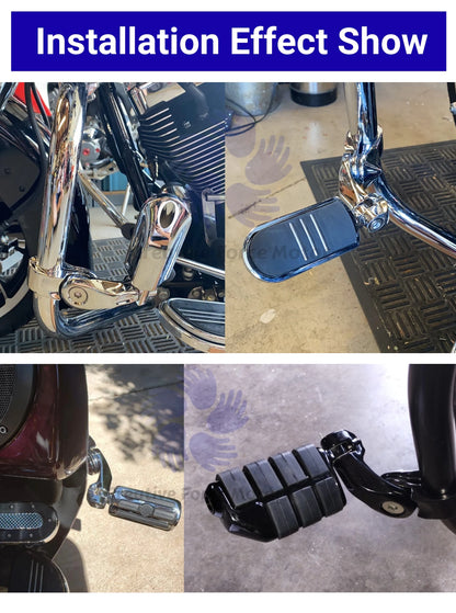 1.25" Motorcycle Engine Guard Highway Pegs Footpeg For Harley Honda Touring Sportster Davidson Road King Street Glide Low Rider