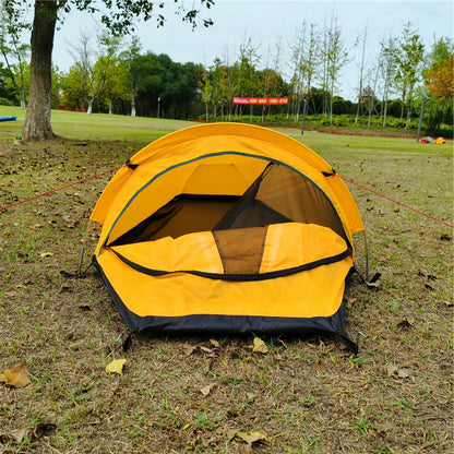 Portable Backpacking Tent Outdoor Camping Sleeping Bag Tent Beach Lightweight Single Person Sleeping Bag Tent with Storage Bag