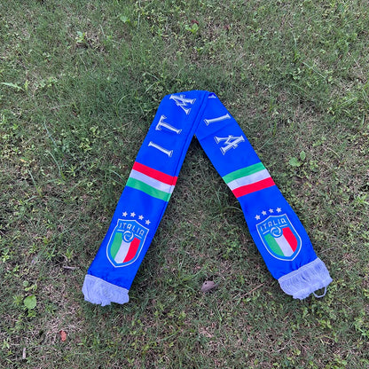SKY FLAG Italy scarf 13*140cm double printed Italia flag Stain Football Soccer Italy Italian National Flag Scarf  sport decora