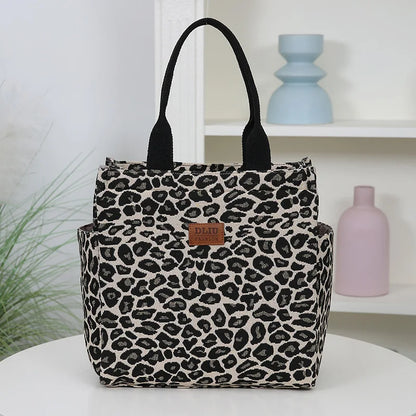 New Thickened Knitted Tote Bag, Floral Pattern Retro Large Capacity Handbag for Work  tote bag Shopping Daily Use School Commute
