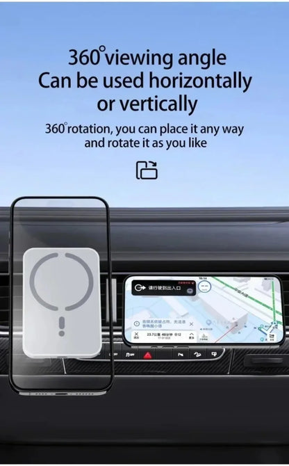 15W Magnetic Wireless Car Chargers for iphone 17 16 15 14 13 12 Pro Max Car Charger Fast Charging Air Vent Clip Phone Car Holder
