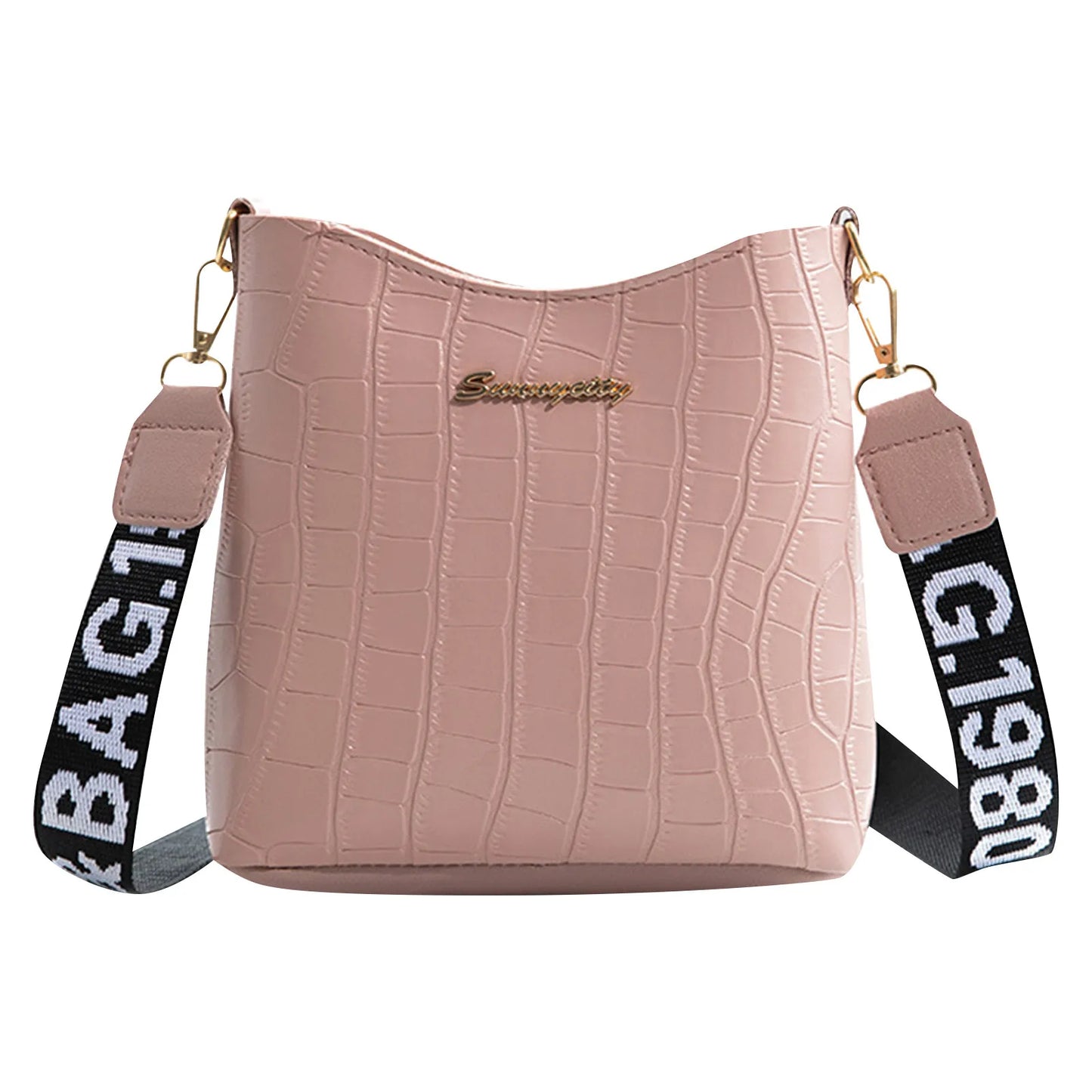 New Women'S Classic Shoulder Handbag Multi-Functional Fashion Crossbody Bag Wide Shoulder Strap Mini Pu Leather Mobile Wallet
