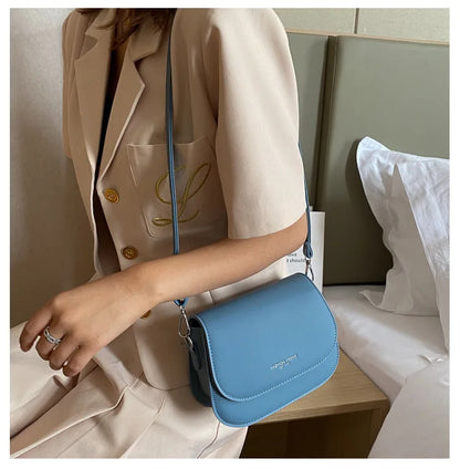 Saddle bag women's crossbody bag bag girl, summer simple fashion trend, foreign shoulder bag women