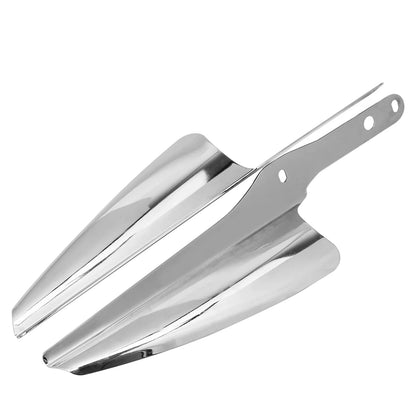 Motorcycle Chrome/Black Fork Front Wind Baffle Windshield Deflector Trim For Harley Touring Road King Street Glide CVO 1995-2021