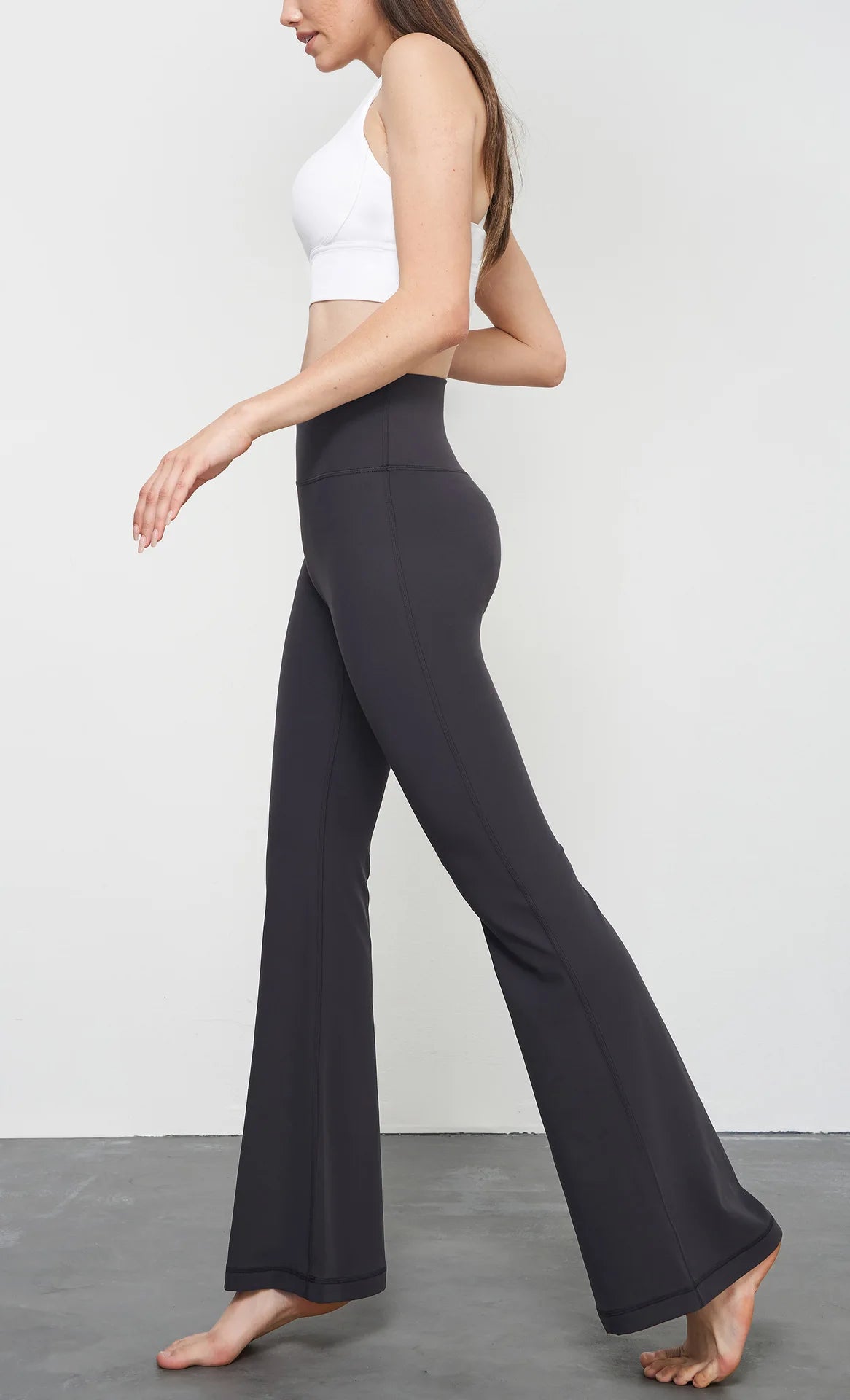 Yoga Flared Pants Women Naked Feel Fashion Casual Butt-Lifting High Waist Sports Leggings Fitness Workout Wide-Leg Pants