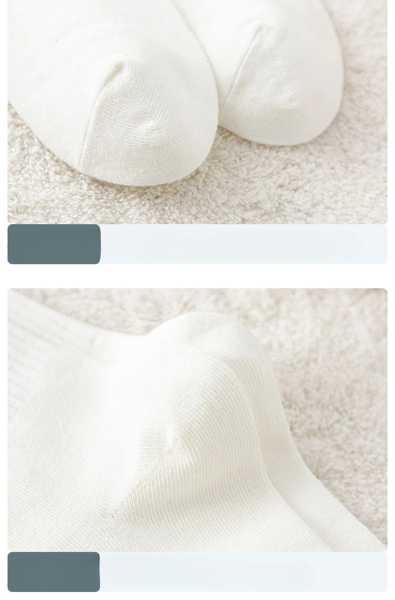 New 5 Pairs Cool Women White Cute Funny Socks Set Cartoon Lady Autumn Winter Female Girl Kawaii Sport Short Socks For Women