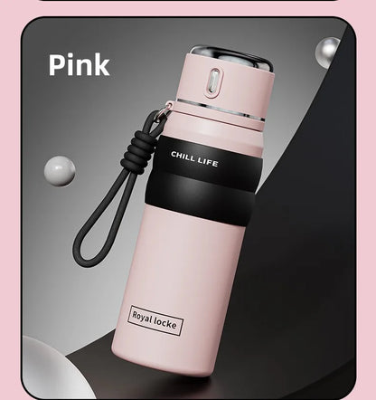 Dopamine all steel insulated cup 316 stainless steel high aesthetic water cup intelligent temperature display cup