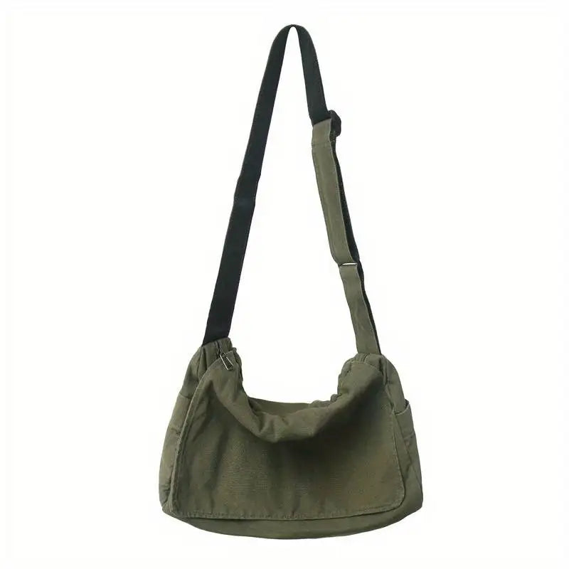 Women's Messenger Bag Vintage Handbag Canvas Teenager Shoulder Tote Bags Casual Handbag Crossbody Handbags