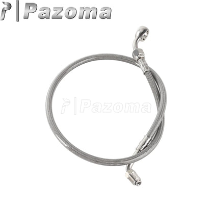 Motorcycle Hydraulic Banjo Braided Line Steel Brake Hose Cable For Harley Softail Slim Breakout Deluxe Street Bob Fat Boy 18-23