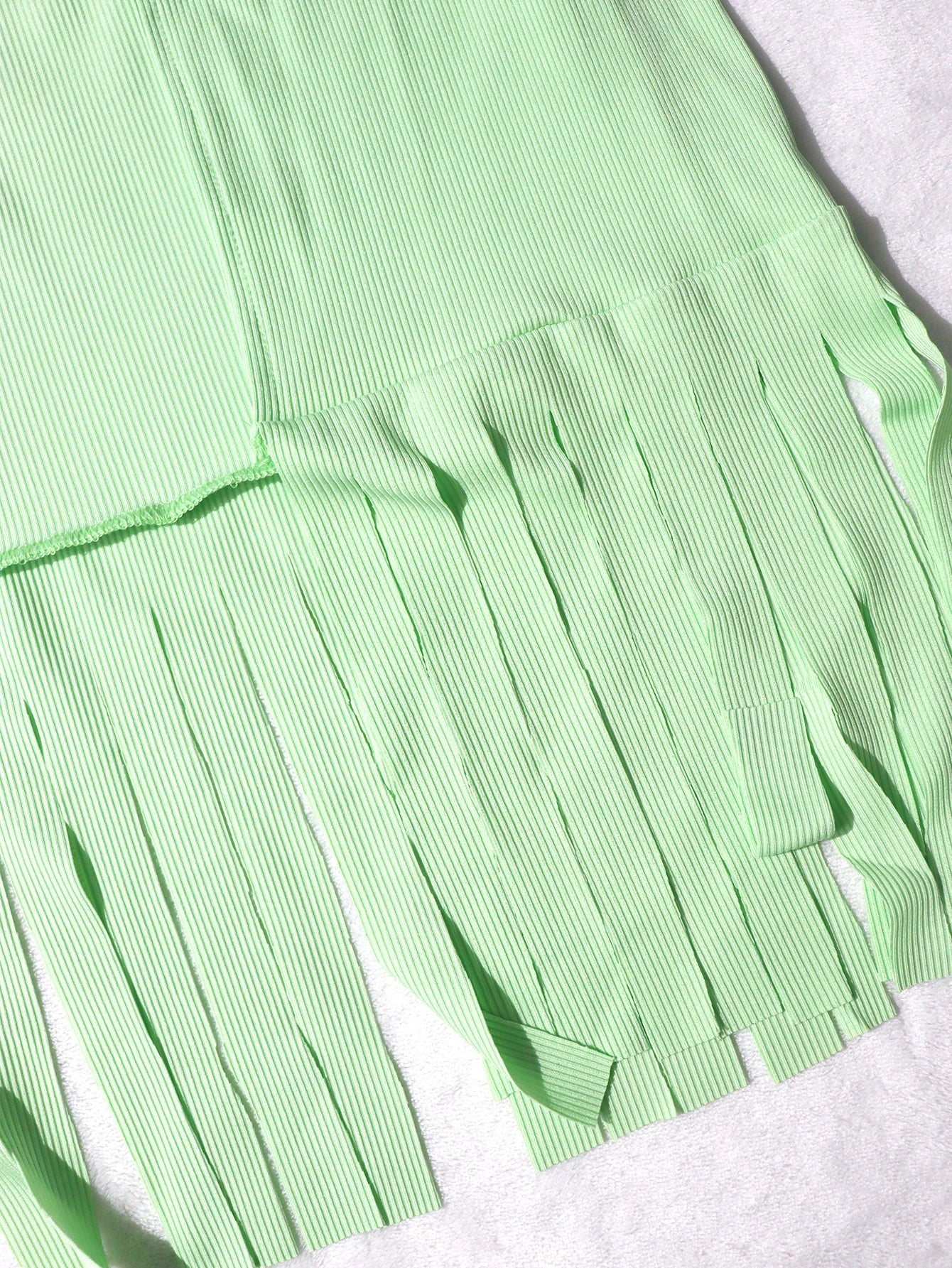 Summer Y2K Two Piece Set Cross Strap Crop Top and Fringe Split Skirt Fashion Casual Beach Party Outfit Women Clothing