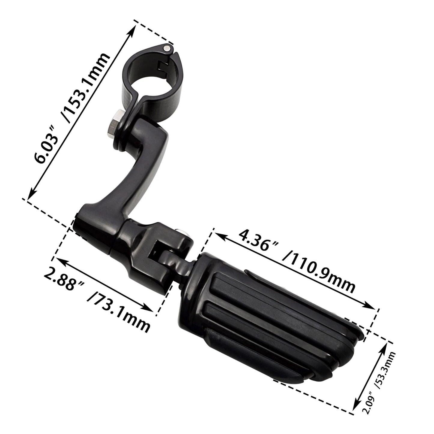 Motorcycles 25-35mm Clamp Engine Guard Highway Foot Pegs For Harley Honda Yamaha Kawasaki Road King Street Glide 3 Davidson Dyna