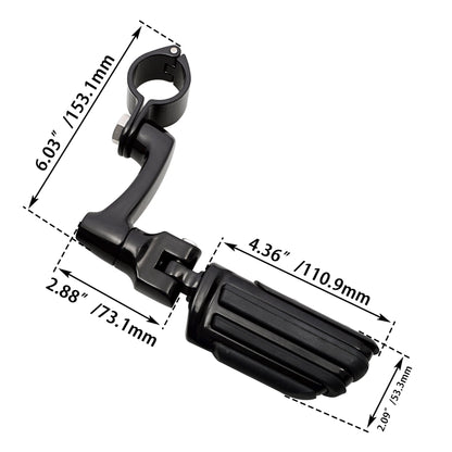 Motorcycles 25-35mm Clamp Engine Guard Highway Foot Pegs For Harley Honda Yamaha Kawasaki Road King Street Glide 3 Davidson Dyna