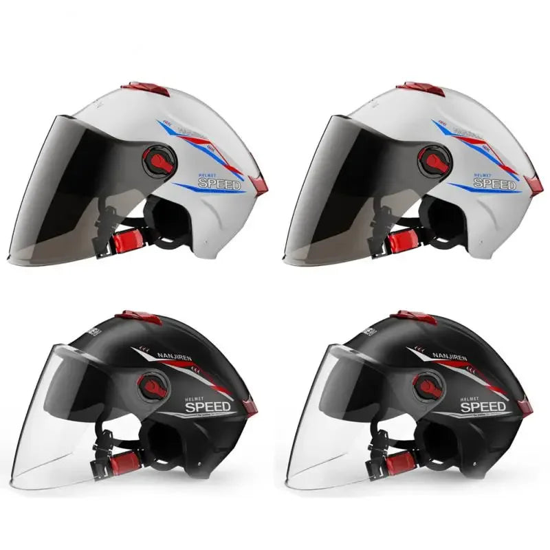 Summer Sun Protection Motocycle Helmet Universal Safety Half Helmet Windproof  Rainproof Electric Bicycle Comfortable