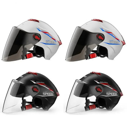 Summer Sun Protection Motocycle Helmet Universal Safety Half Helmet Windproof  Rainproof Electric Bicycle Comfortable