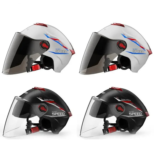 Summer Sun Protection Motocycle Helmet Universal Safety Half Helmet Windproof  Rainproof Electric Bicycle Comfortable